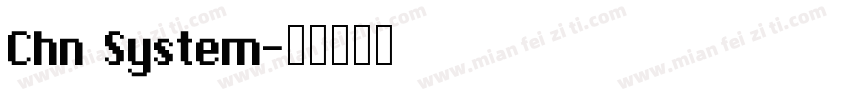 Chn System字体转换